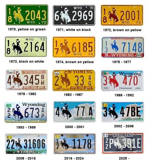 Wyoming license plate