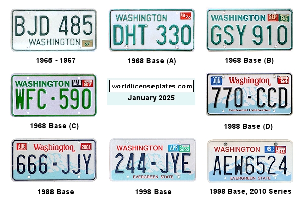 Washington license plate