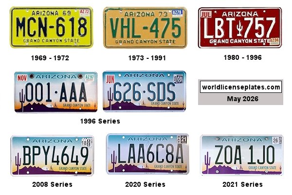 Arizona license plate