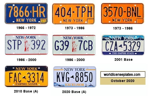 New York license plate